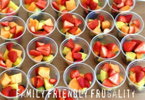 Homemade Rainbow Fruit Cups For A Party