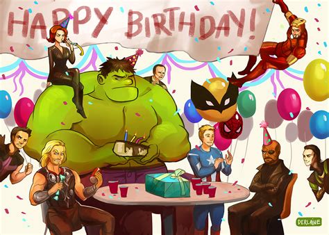 Avengers Greeting Card Happy Birthday On Storenvy