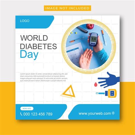 Premium Vector World Diabetes Day Social Media Posts Collection