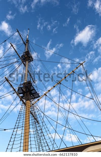 Single Mast Sailing Ship Closeup On Stock Photo 662137810 Shutterstock