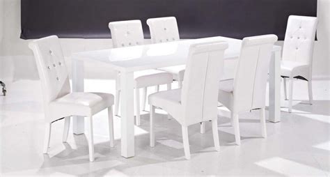 20 White Gloss Dining Tables And 6 Chairs Dining Room Ideas