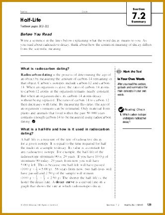 An interesting and useful aspect of radioactive decay is the. 7 Half Life Of Radioactive isotopes Worksheet Answers ...