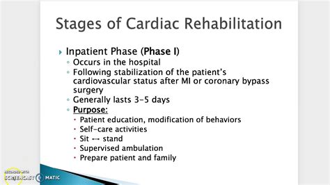 Cardiac Rehab Lecture 3 Youtube