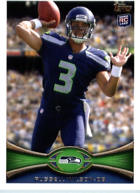 Russell Wilson Rookie Card 2012 Topps Platinum Russell Wilson Rookie