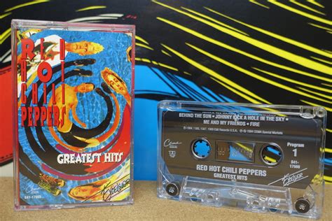 red hot chili peppers cassette tape greatest hits punk tape funk music 90s music lover t