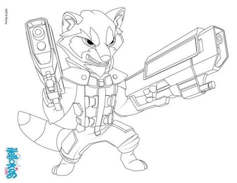 Color superhero drax the destroyer from the marvel comic movie. Rocket raccoon-guardians of the galaxy coloring pages ...