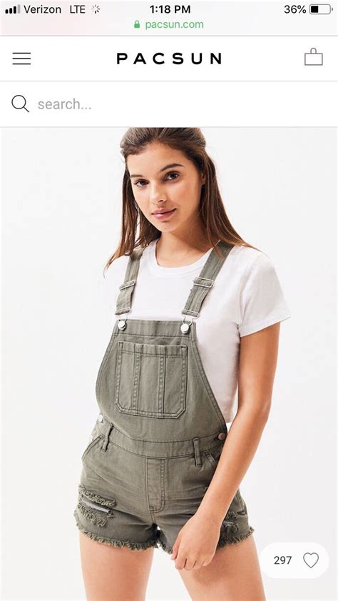 pacsun Overall Short in 2020 | Cute overalls, Cute overall outfits, Overall shorts outfit