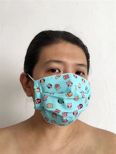 Washable Organic Cloth Surgical Mask Adult Size Anti Dusk
