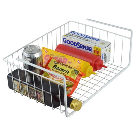 Steel White Wire Under Shelf Storage Organization Basket Mrorganic Store