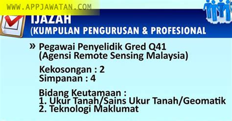 Jawatan Kosong di Agensi Remote Sensing Malaysia - 23 ...