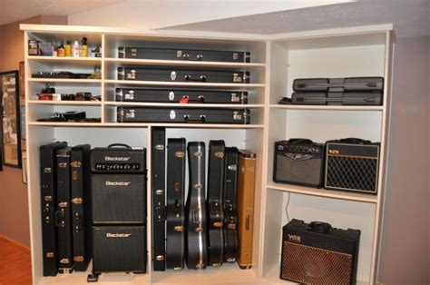 Guitar Case Storage Guitar Storage Music Room Design Guitar Storage