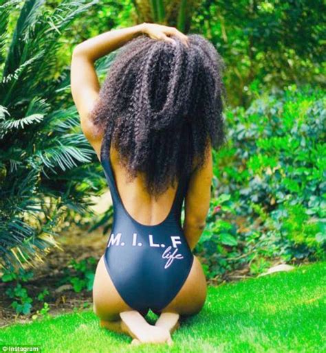 Kelly Rowland Embraces Milf Life Donning Cheeky One Piece In Sexy