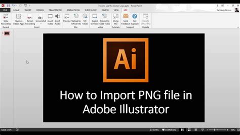 To convert your ai files to png , tiff, bmp, jpg, and gif format, aiviewer works as a decent tool. How to Import PNG file in Adobe Illustrator - YouTube