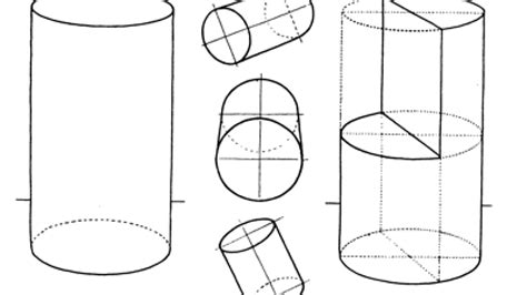 Cylinder Shaped Objects Drawing How To Draw A Cylinder Worksheet