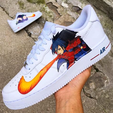 Art Madara Uchiha Custom Nike Air Force 1 Sneakers Naruto