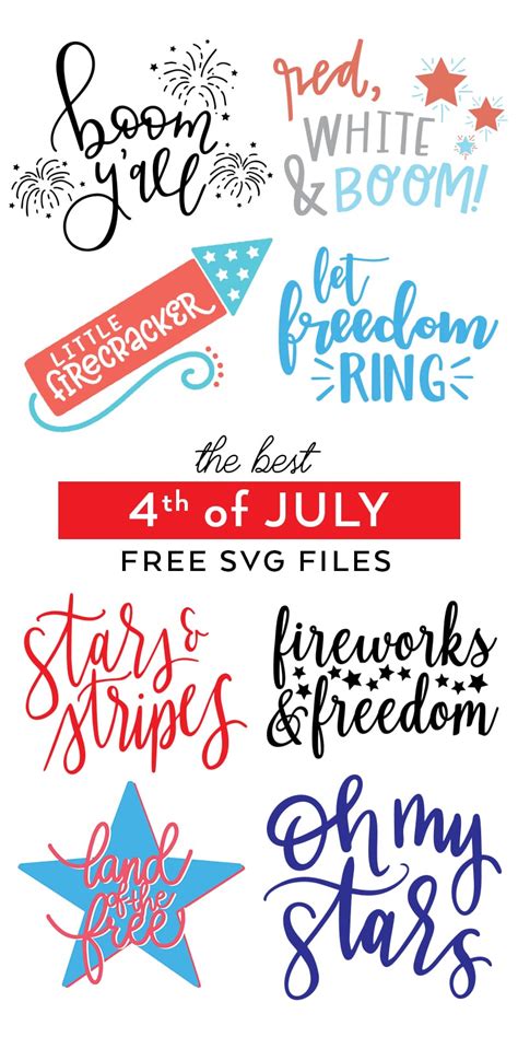 Best Free 4th of July Patriotic SVG Files - Pineapple Paper Co.