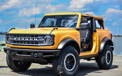 First Look At The 2021 2 Door Cyber Orange Ford Bronco Sport