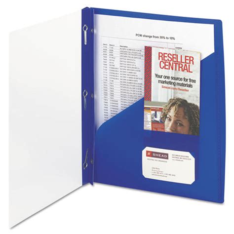 Clear Front Pocket Folder Prong Fastener Letter Ultimate Office