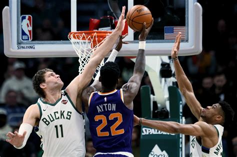 The first time was also khris middleton.pic.twitter.com/eba0tdl2et. The Bucks' Brook Lopez — a consistently great rim protector — throws his ultimate block party ...