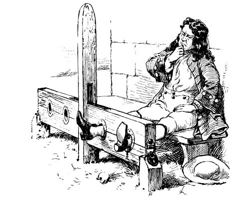 Man In Stocks Illustration Free Stock Photo Public Domain Pictures
