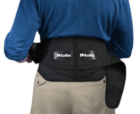Mueller Lumbar Support Back Brace With Removable Pad Black RegularPackage EBay