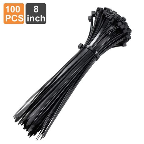 Zip Ties 8 Inch Black Zip Ties With 50 Pounds Tensile Strengthcable