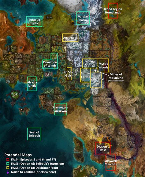 Mapping out two possible paths for Living World Season 5 : Guildwars2