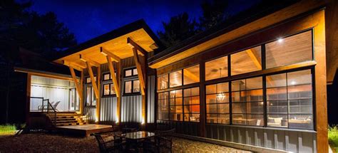 In modern building, the posts and beams are usually spaced well apart; Mascord Cedar Homes | Award Winning Cedar Homes | Cottage ...