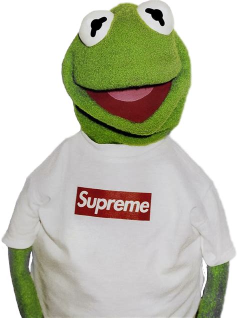 Download Transparent Supreme Kermit The Frog Kermit In Supreme Png