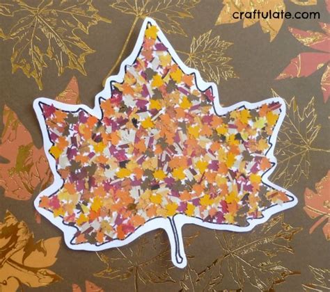 This Fall Leaf Collage Is So Pretty Art Activities Fall Leaves And