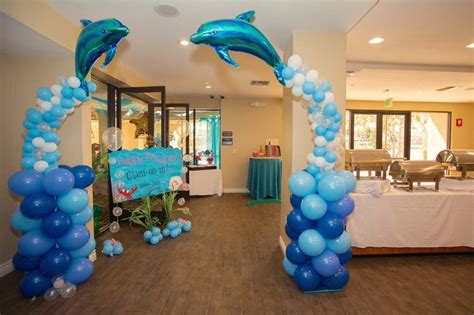 Under The Sea Balloons Colums Sea Party Ideas Underwater Birthday