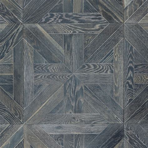 Canterbury Gray Oak Wire Brushed Engineered Hardwood Medallion Floor