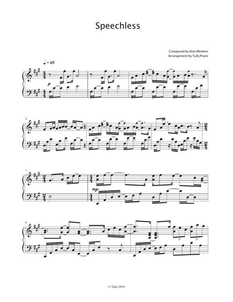 naomi scott speechless piano sheet music notenblatt