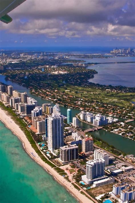 Download Miami Beach Aerial View Iphone Wallpaper