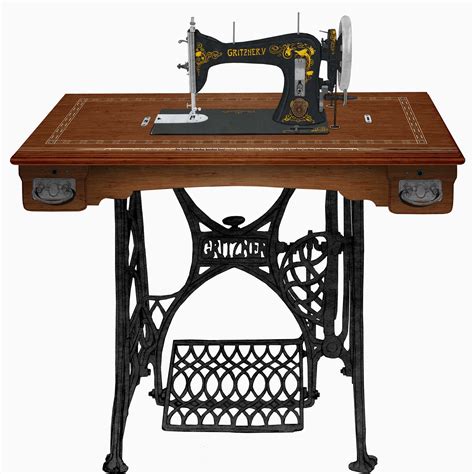 Màquina De Cosir Máquina De Coser Decoupage Antique Sewing Table