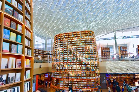 Starfield coex mall has over 300 shops selling clothes, cosmetics, electronics, and jewelry, just to name a few. Starfield Library: A Must See in COEX Mall | 도서관