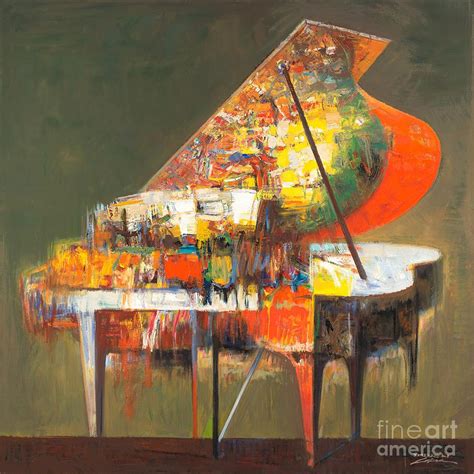Piano No22 Classical Music Painting By Zheng Li