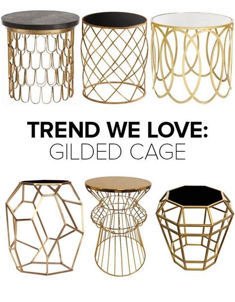 Trend We Love Gold Wireframe Side Tables Decor Apartment Decor