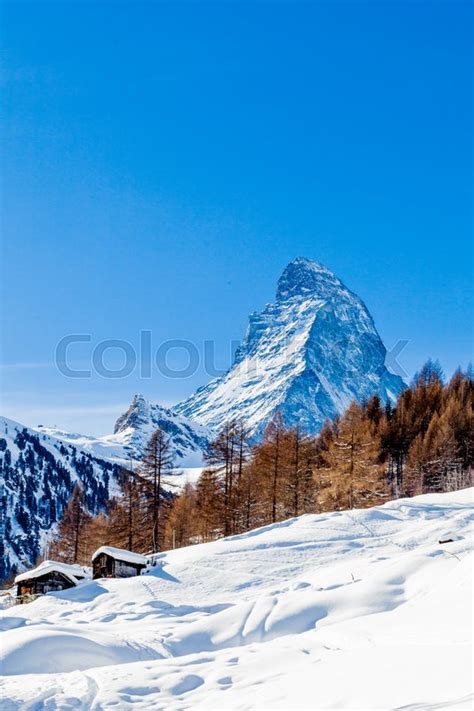 Scenic View On Snowy Matterhorn Peak In Stock Image Colourbox