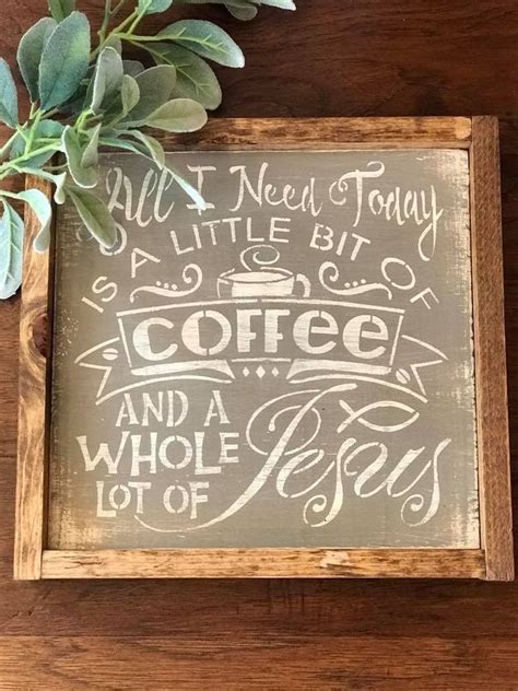 Coffee Station Sign Chalkboard Quote Art Coffee Station Signage