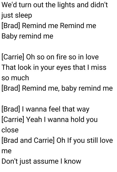 brad paisley feat carrie underwood remind me believe in you i love you brad paisley perfect