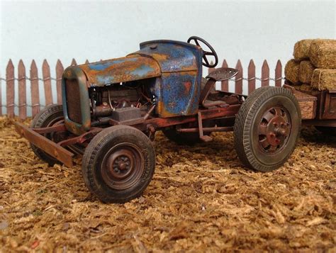 Built 1929 Model A Ford Doodlebug Weathered Farm Tractor Junkyard