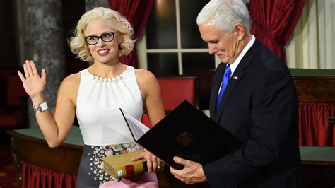 During the coronavirus pandemic, sen. Arizona's new U.S. senators Kyrsten Sinema and Martha McSally sworn in