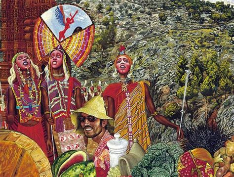 Detail Of Annunciation By Mati Klarwein Album Cover Art For Abraxas Classic Album Covers