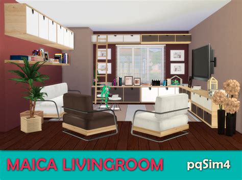 Sims 4 Ccs The Best Living Room Maica By Pqsim4