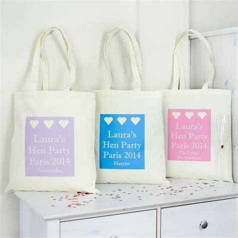Personalised Hen Party Bag By Andrea Fays