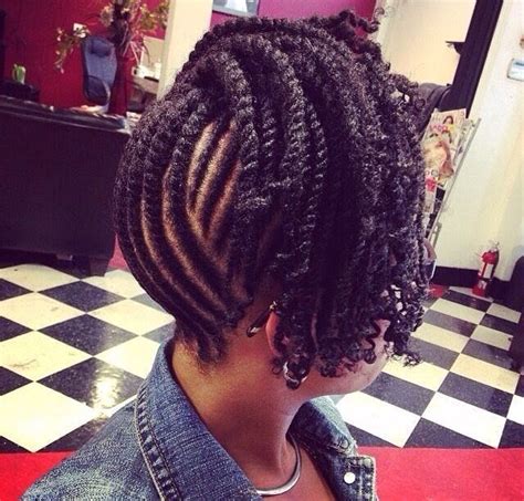 Dont Break The Comb — Two Strand Up Do Natural Hair Twists Flat
