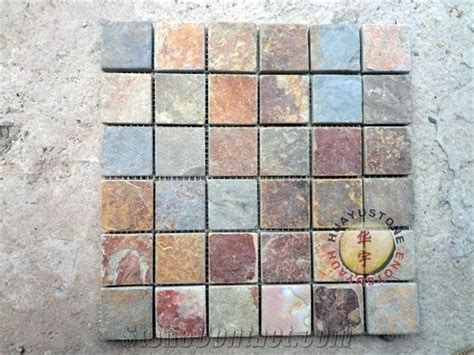 Multicolor Slate Mosaic From China