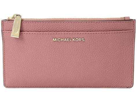 Michael Michael Kors Large Slim Card Case Pearl Grey Credit Card