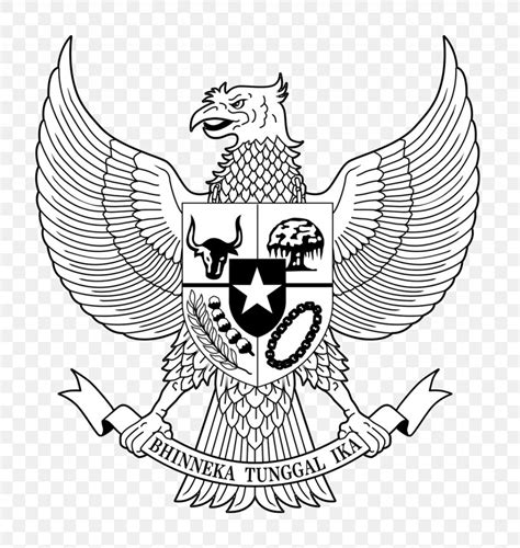 National Emblem Of Indonesia Pancasila Garuda Image Png 1230x1298px